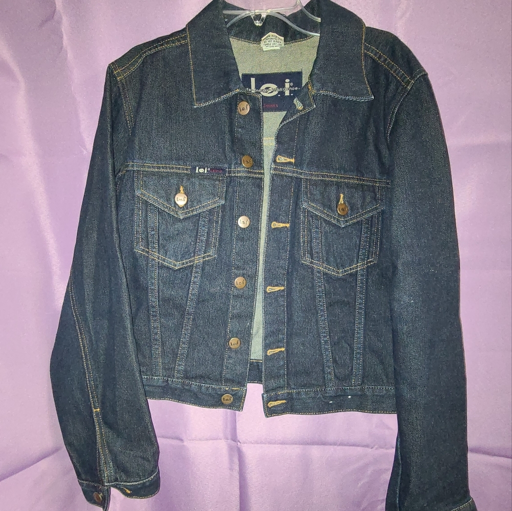 VINTAGE L.E.I Dark Wash Jean Jacket